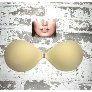 NOOD Push Up Adhesive Bra Womens Size B Beige Backless Strapless Padded